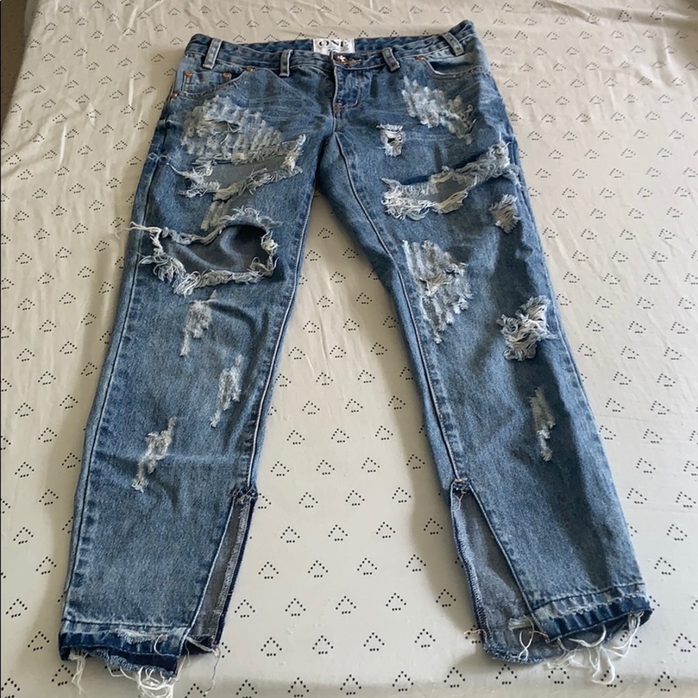 One Teaspoon distressed jeans size 27